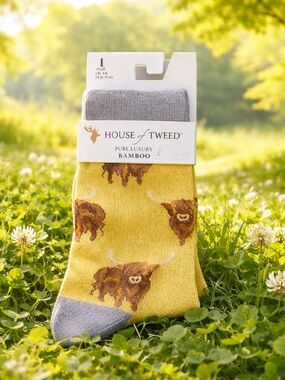 House of Tweed Bamboo Socks Size 7-12